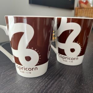 Capricorn mugs set of 2